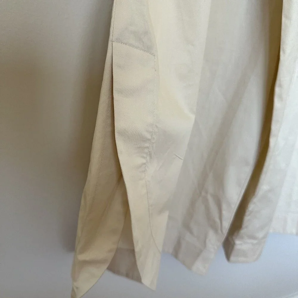 Anthropologie Mare Mare Curved Hem Chino Pants Womens 3X Sand Ivory High Rise - Picture 8 of 14